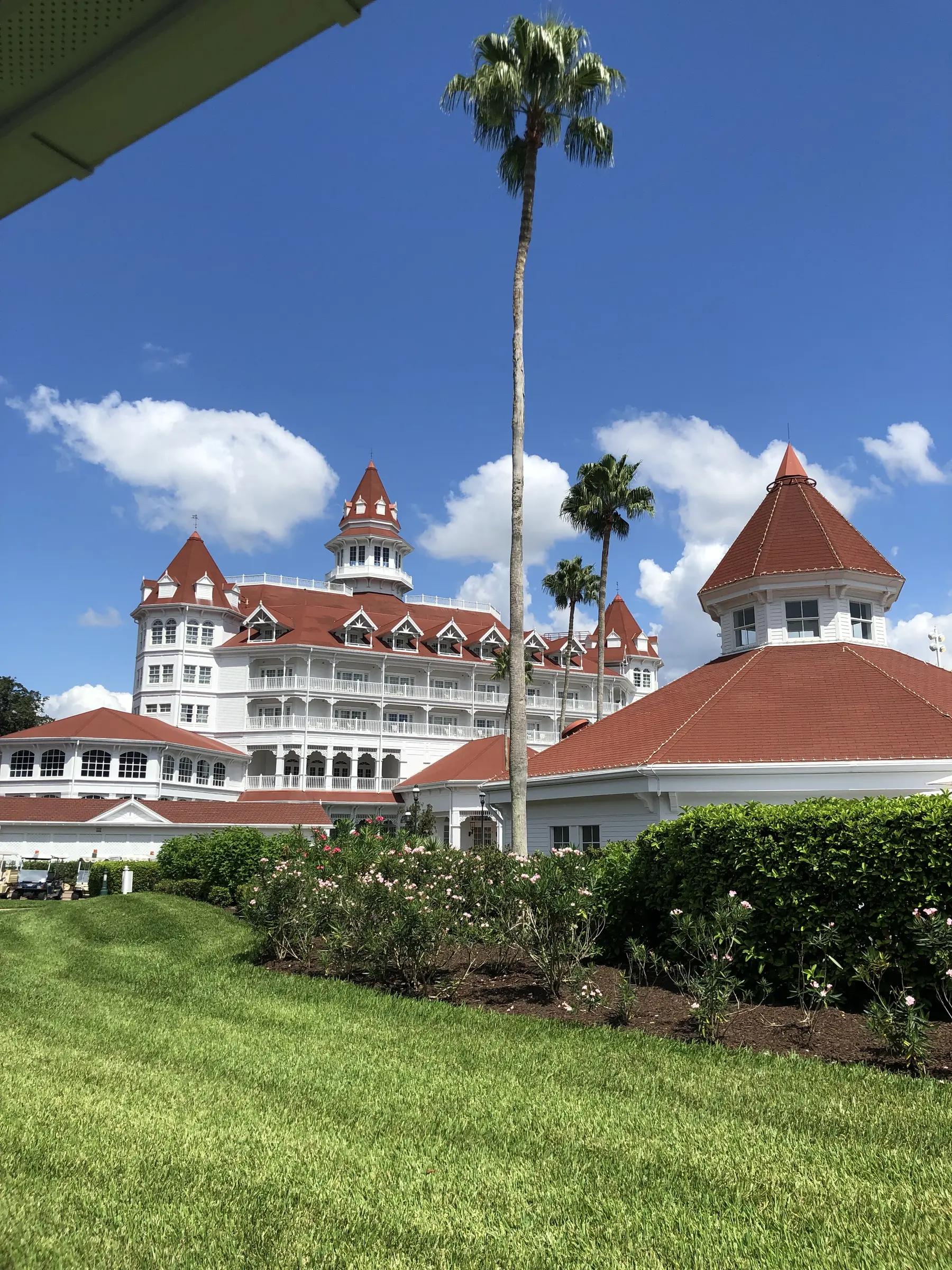 Disney's Grand Floridian Resort and Spa beneath a bright sky