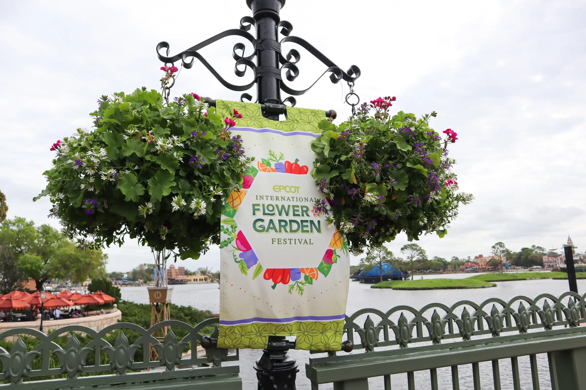 A colorful EPCOT International Flower and Garden Festival display