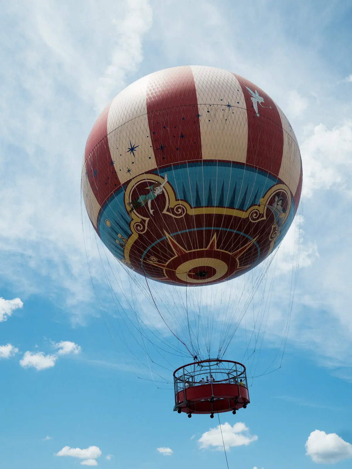 Aerophile balloon floating above Disney Springs