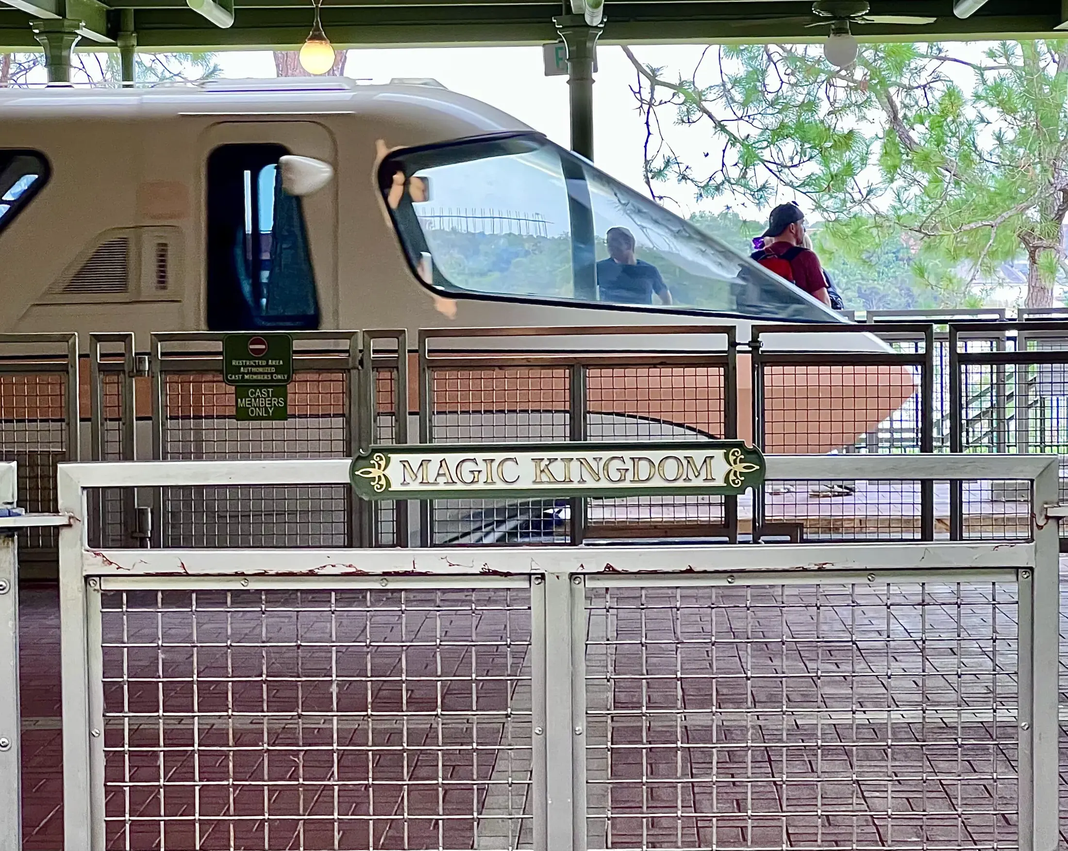 Disney Monorail at the Magic Kingdom station