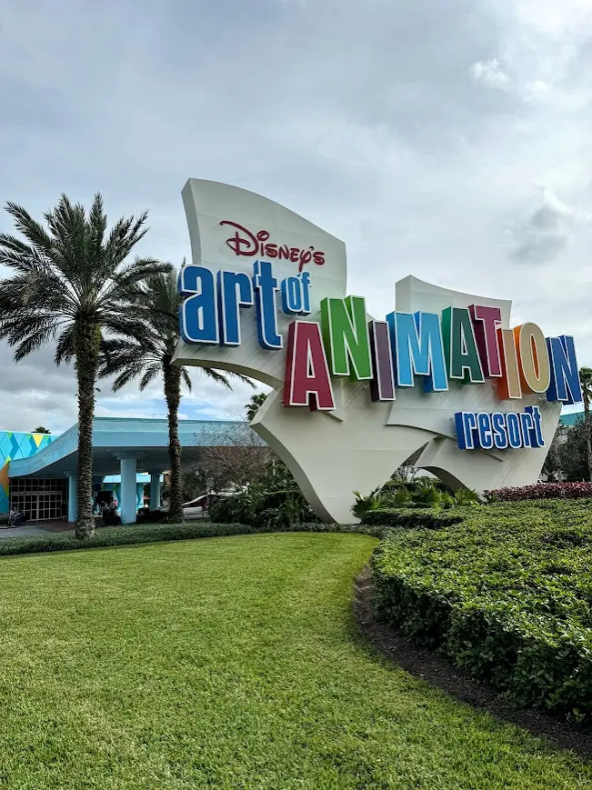 Disney's Art of Animation Resort entrance sign