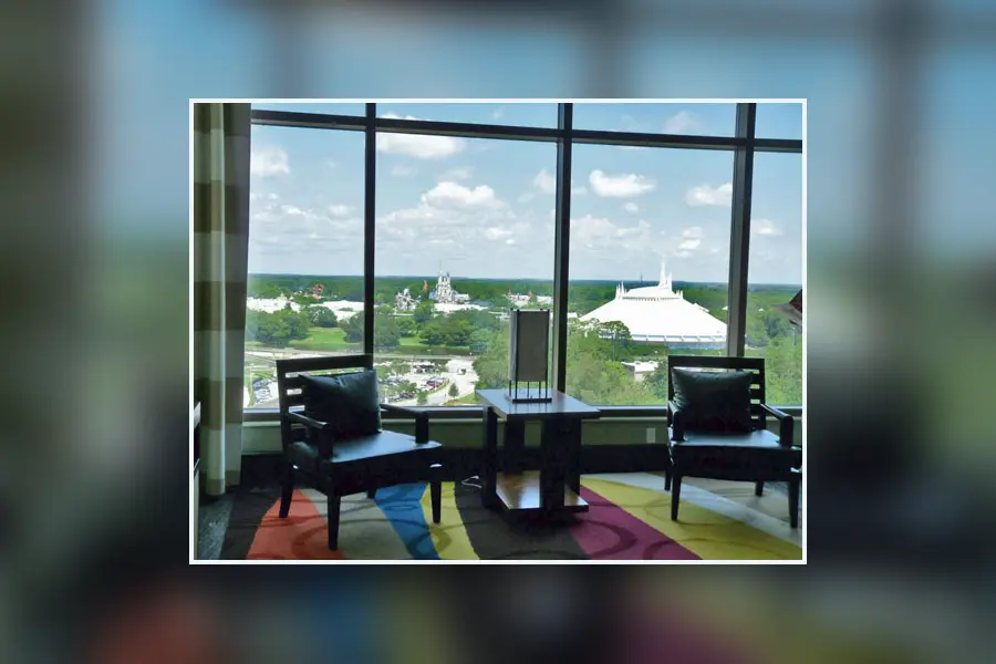 Bay Lake Tower with a Magic Kingdom view
